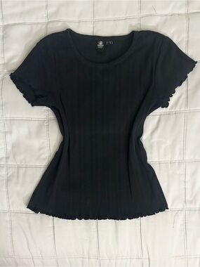 Volcom Ribbed Short Sleeve Tee - Black